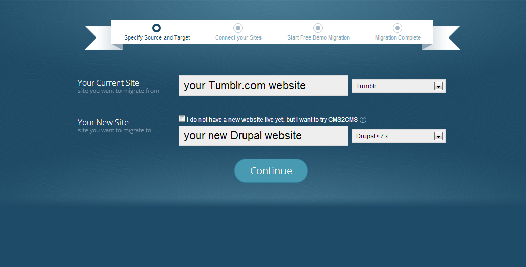 Tumblr.com to Drupal-sites-urls