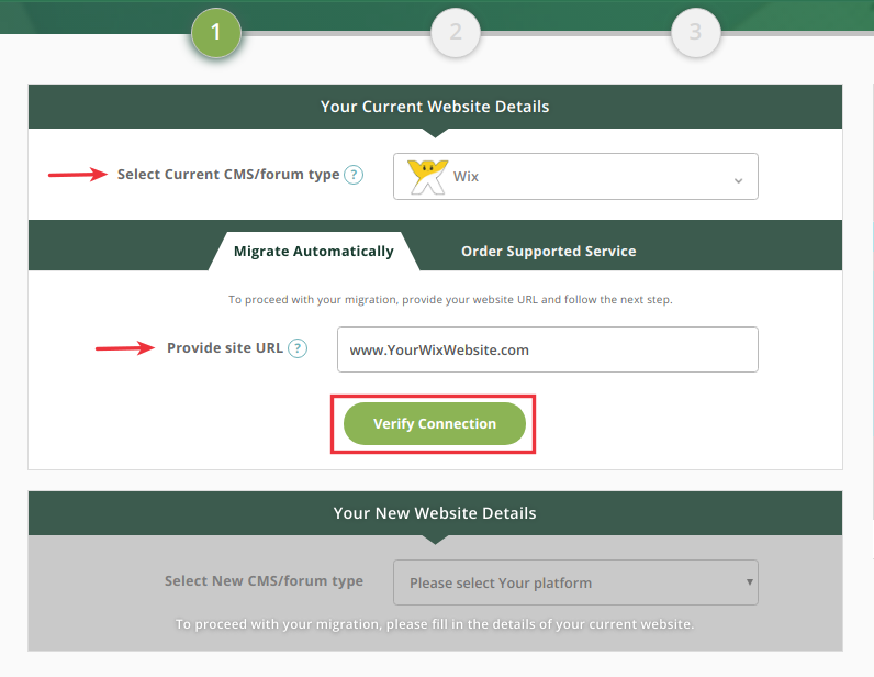 Wix to Joomla