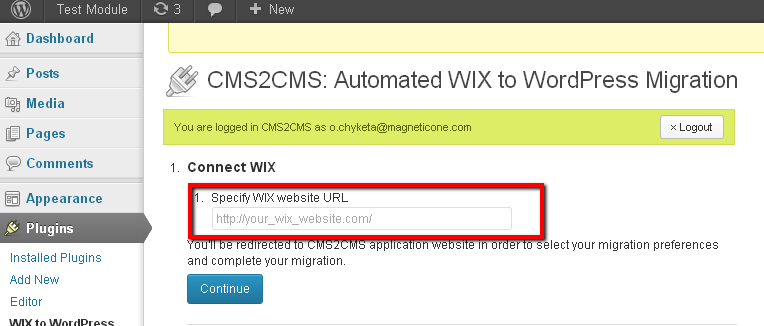 connect-to-your-wix-website