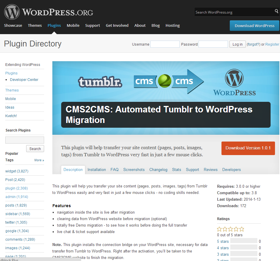 Tumblr to WordPress Migration