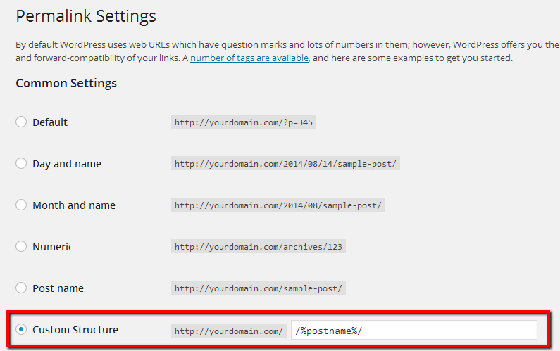 Change Link Structure