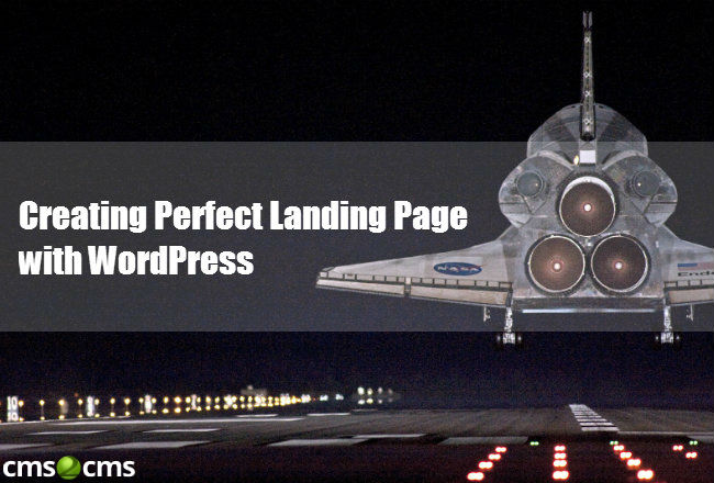 Creating Perfect Landing Page with WordPress