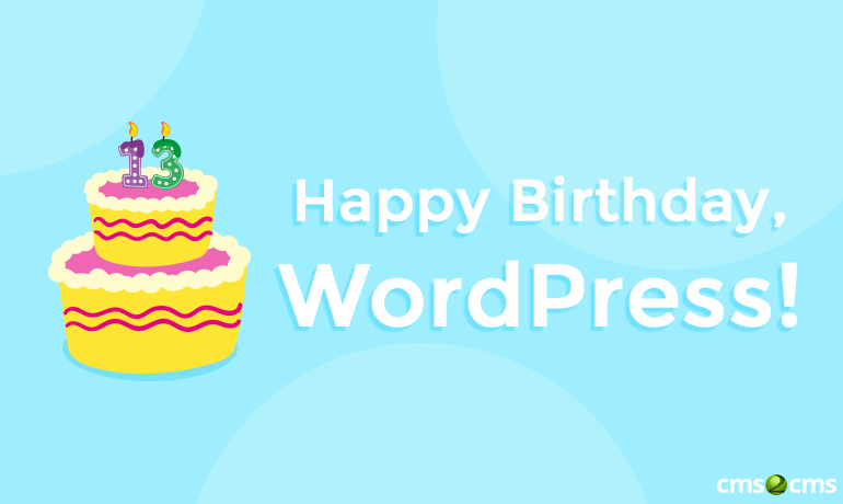 Happy 13th Birthday, WordPress!