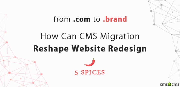 From .com To .brand: How Can CMS Migration Reshape Website Redesign. 5 Spices.