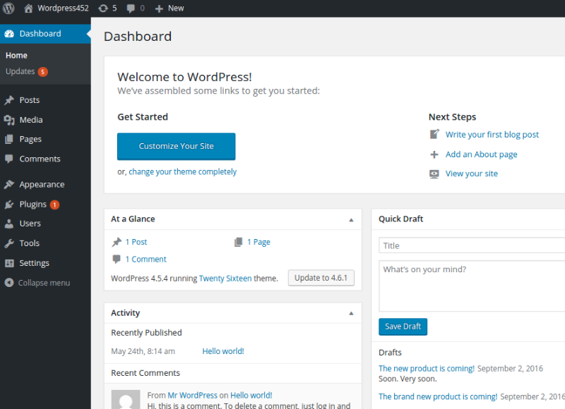 wordpress-dashboard