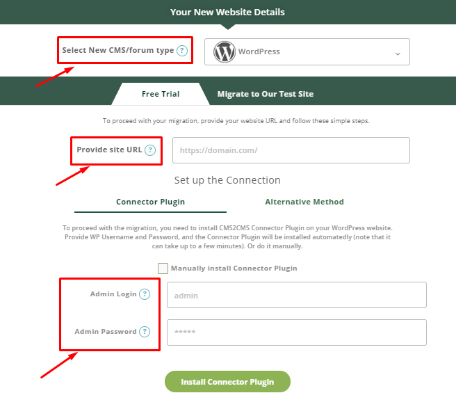 migrate to wordpress