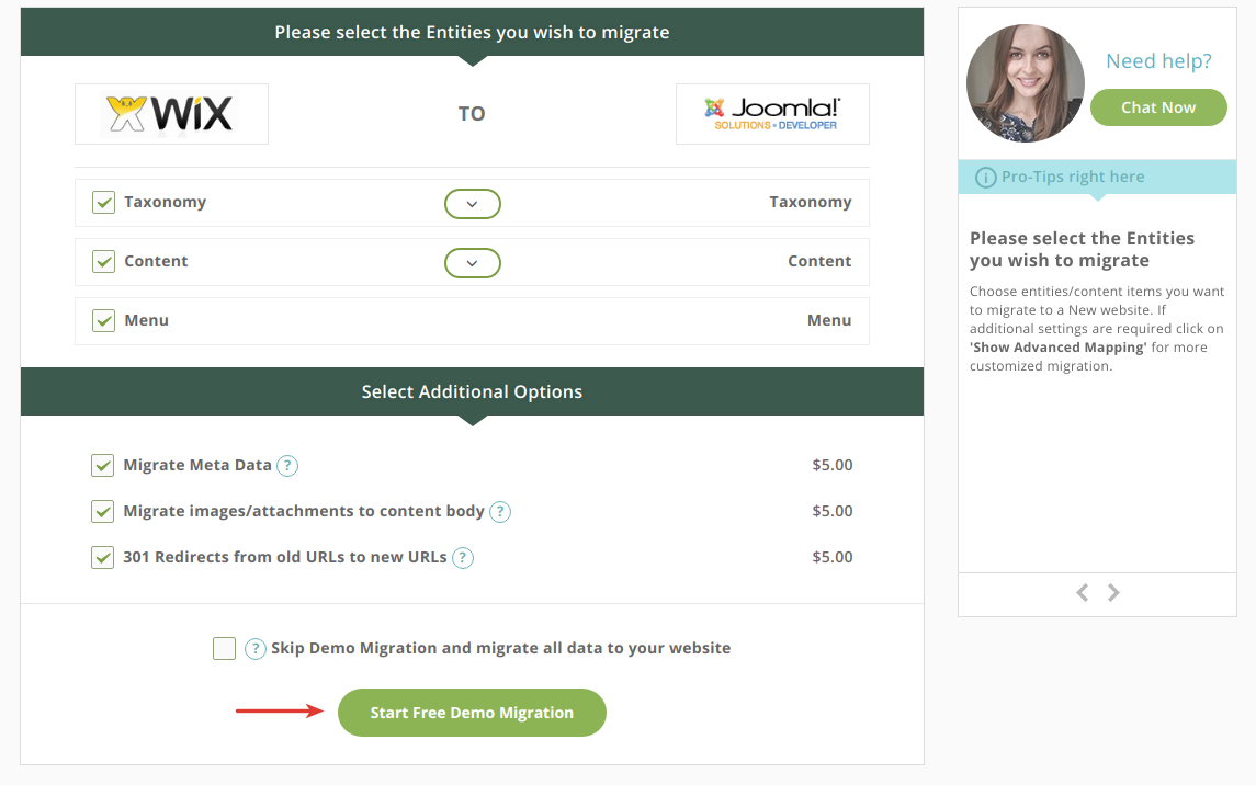 migrate to Joomla