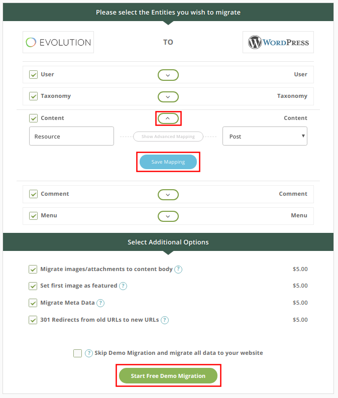 Evolution CMS to WordPress