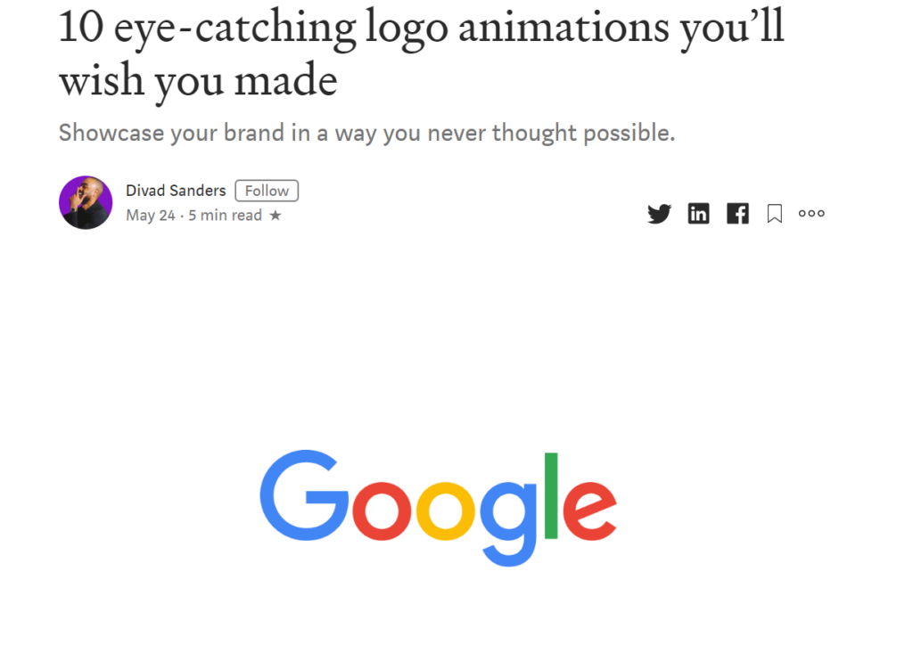 logo animation examples
