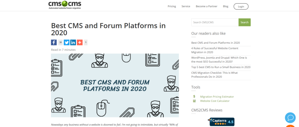 best CMS and forums in 2020