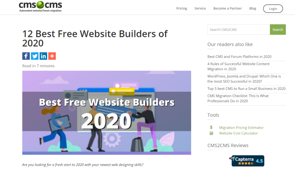 best free website builders