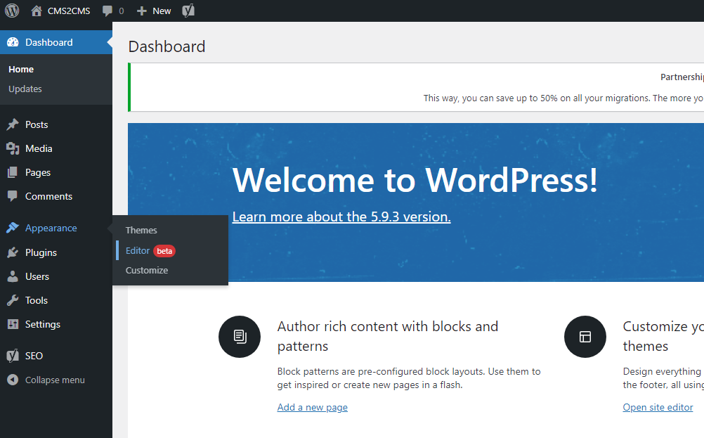 Automated WordPress Website Migration to Twenty Twenty-Two Editor